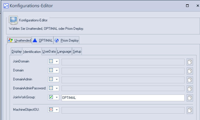 Konfigurations-Editor