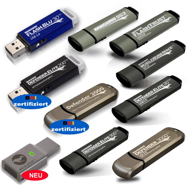 Kanguru USB-Sticks mit Schreibschutz vom USB-Spezialisten